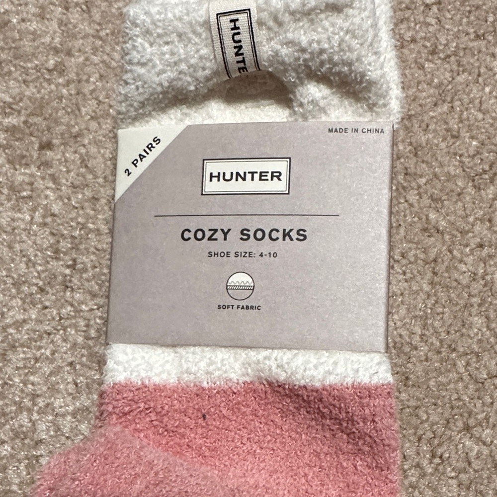 Hunter Soft Pink and White Casual Socks - Picture 3 of 4